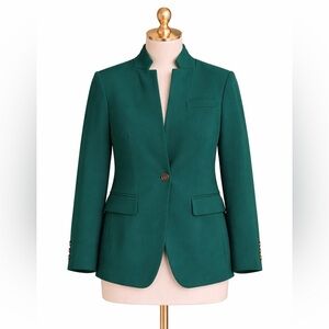 J.Crew Regent Blazer in Spruce Green | Size 4 | NWT